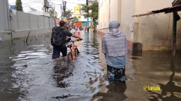 Banjir di Banjarmasin Masih Belum Juga Surut Meski Hujan sudah tidak turun | @kaekaha