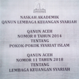 Nahkah Qanun Lembaga Keuangan Syariah (doc Pribadi)