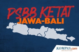 PSBB atau PPKM Jawa -- Bali | Sumber gambar : www.kompas.com