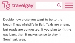 Tangkapan layar website Travel Gay. | travelgay.com