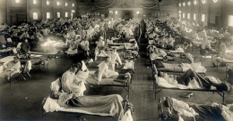 RS darurat Flu Spanyol di Camp Funston, Kansas 1918. (Sumber: National Museum of Health and Medicine)