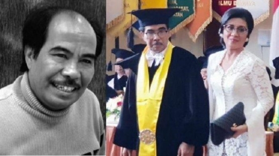 Prof.Dr. Cornelis Lay, Guru Besar UGM dan penulis pidato Presiden Jokowi: foto kolase tribunnews.com