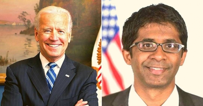 Reddy (kiri) dan Presiden AS terpilih, Joe Biden:www.thebetterindia.com