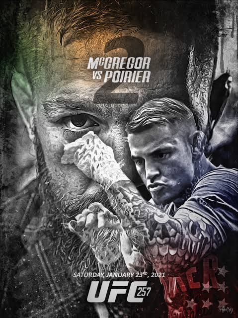 Poster Gelaran UFC 257 (mmauk.net/)