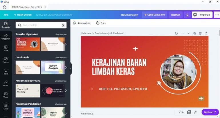 Canva, Aplikasi Simpel Membuat Media Pembelajaran bagi Guru Halaman 1