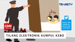 Ilustrasi tilang non-elektronik kumpul kebo. Sumber gambar : CNNIndonesia (Screenshoot)