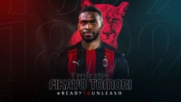 Rekrutan teranyar AC Milan, Fikayo Tomori. Foto: twitter.com/@acmilan via indosport.com