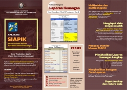Foto 1: Leaflet tentang aplikasi SI APIK untuk sosialisasi, selengkapnya dapat diunduh di bit.ly/LeafletSIAPIK | dokpri