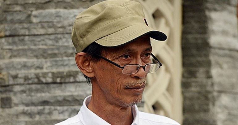 Tanto Mendut Budayawan 5 Gunung (Foto: Kompas/Ferganata Indra Riatmoko)