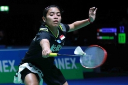 Jorji, sapaan akrab Gregoria Mariska, 21 tahun, diharapkan membangkitkan prestasi sektor tunggal putri Indonesia: badmintonindonesia.org