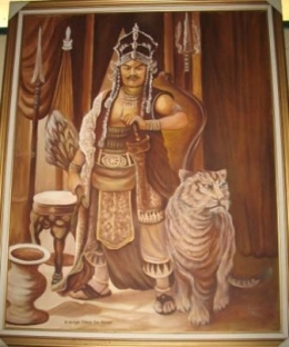 Lukisan Prabu Siliwangi (belitung.tribunnews.com).