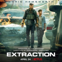 Chris Hemsworth dalam Extraction | Dok. Netflix