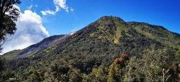 Pemandangan puncak gunung Talang dilihat dari Shelter 2 (dokpri)