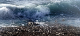 ilustrasi tsunami ( image by Stefan Keller from Pixabay )