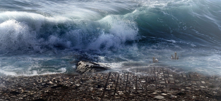 ilustrasi tsunami ( image by Stefan Keller from Pixabay )