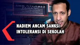 Mendikbud merespon intoleransi di SMK 2 Padang (dok. youtube kompas tv).