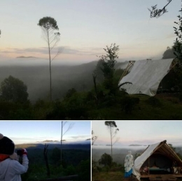 Pagi berkabut di lokasi kemping Situ Patenggang. | dokpri