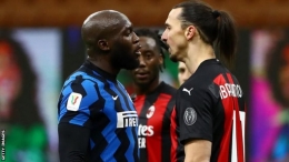 Romelu Lukaku dan Zlatan Ibrahimovic saat bersitegang: getty images/bbc.com