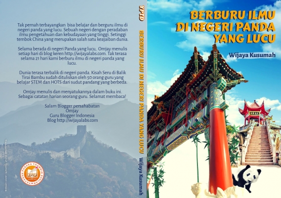 Cover buku berburu ilmu di negeri panda yang lucu