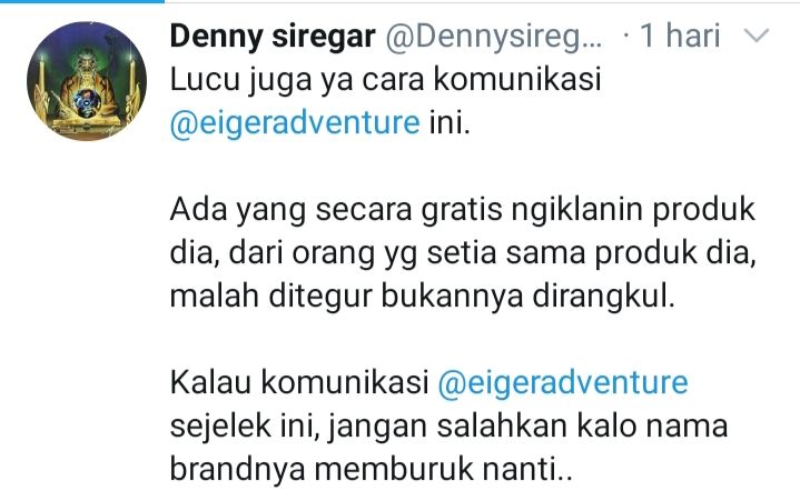 schreensot akun twitter Denny Siregar