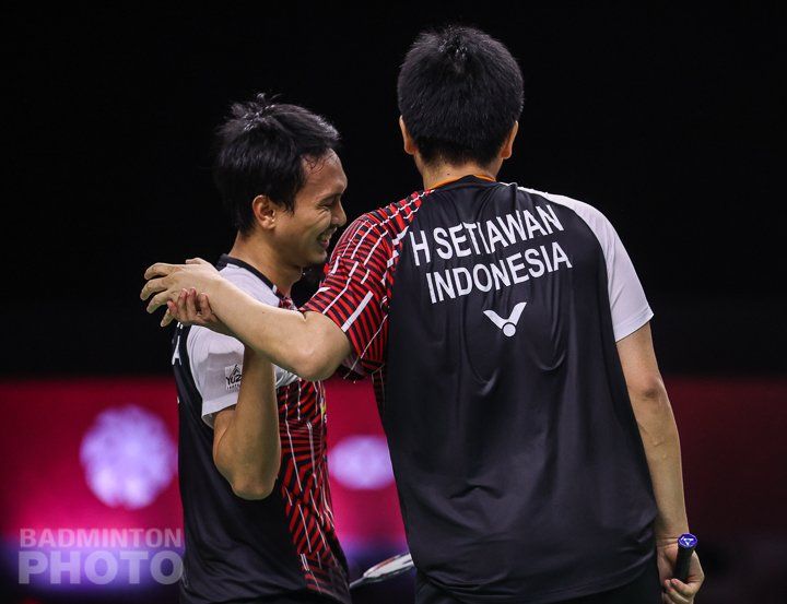 Mohammad Ahsan/Hendra Setiawan (Ganda Putra Indonesia) . Sumber: Badminton Photo & Badminton Indonesia