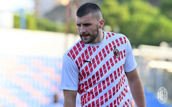 Ante Rebic. Foto: Twitter.com/@acmilan on bola.okezone.com