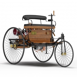 Benz Patent Motorwagen model 1| turbosquid.com