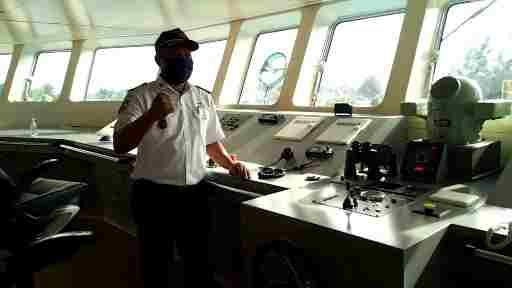 Kapten Rubai, Nahkoda baru di KMP Aceh Hebat 2 (doc Rachmad Yuliadi Nasir/Istimewa)