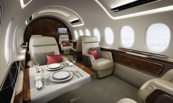 Interior kabin yang mewah dari Aerion. Sumber: www.ge.com