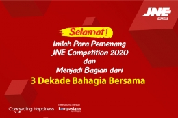 Pengumuman Pemenang JNE Competition 2020