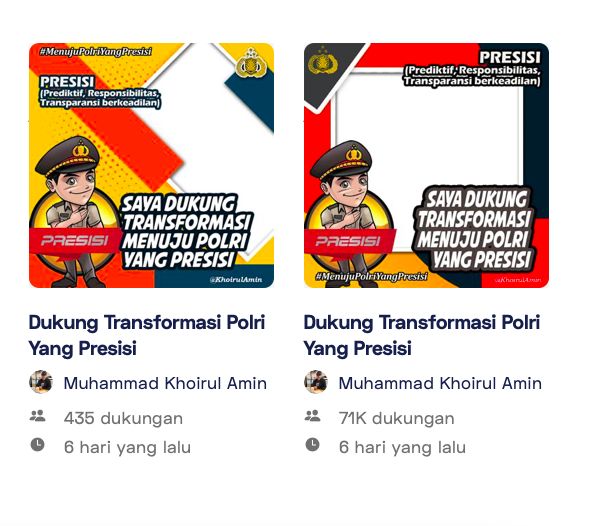 indicator pada Twibbonize digunakan sebanyak 71K warga indonesia