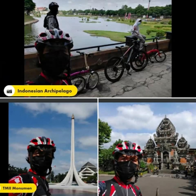 Keliling Indonesia pakai sepeda di TMII/dokpri