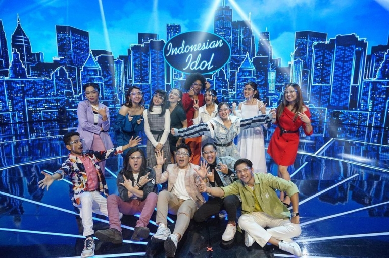 14 Kontestan Indonesia Idol 2021 (Foto Instagram @indonesianidolid)