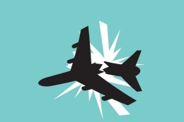 Ilustrasi kecelakaan pesawat (Shutterstock/Happy May) (Sumber: kompas.com)