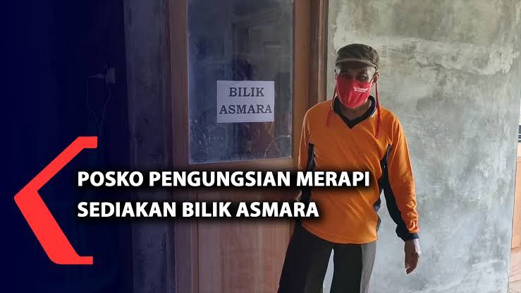 Ilustrasi Bilik Asrama di posko pengungsian Gunung Merapi Yogyakarta/KOMPASTV