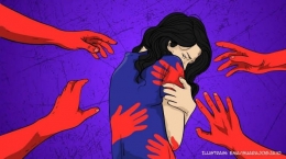Ilustrasi kekerasan seksual, pelecehan seksual - (Suara.com/Ema Rohimah)