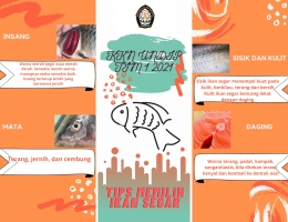 Brosur Tips Memilih Ikan Segar secara Organoleptik (dokpri)