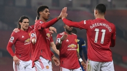 Manchester United membuat rekor kemenangan dengan 9 gol tanpa balas ke gawang Southampton (Foto Skysports) 