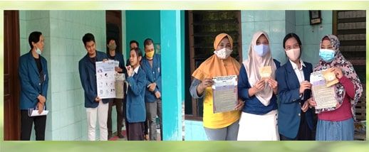 Sosialisasi dan pembagian sabun organik dari minyak jelantah. | dokpri
