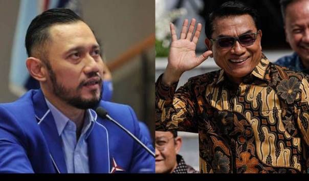 Ketua Umum Partai Demokrat Agus Harimurti Yudhoyono (AHY) dan Kepala Staf Kepresidenan (KSP) Moeldoko. (Sumber: Instagram agusyudhoyono dan KOMPAS.COM/KRISTIANTO PURNOMO)