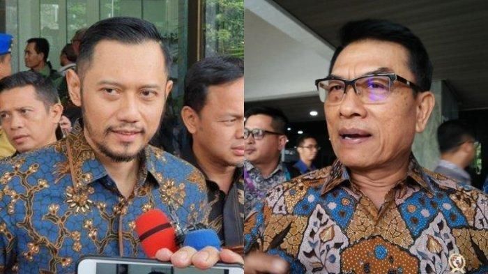 Kolase Agus Harimurti Yudhoyono dan Moeldoko (tribunnews.com)