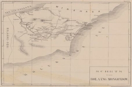 Wilayah Bolaang Mongondow pada tahun 1883 Sumber: http://hdl.handle.net/1887.1/item:815258