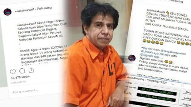 Faisol Abod Batis ditangkap kepolisian atas unggahan kritiknya terhadap pemerintah Jokowi meski merujuk data KPA. Sumber: gelora.co