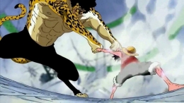 Luffy melawan Rob Lucci | Dok. Toei Animation 