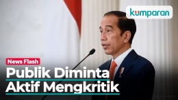 Presiden Jokowi meminta publik aktif mengkritik. Sumber: kumparan