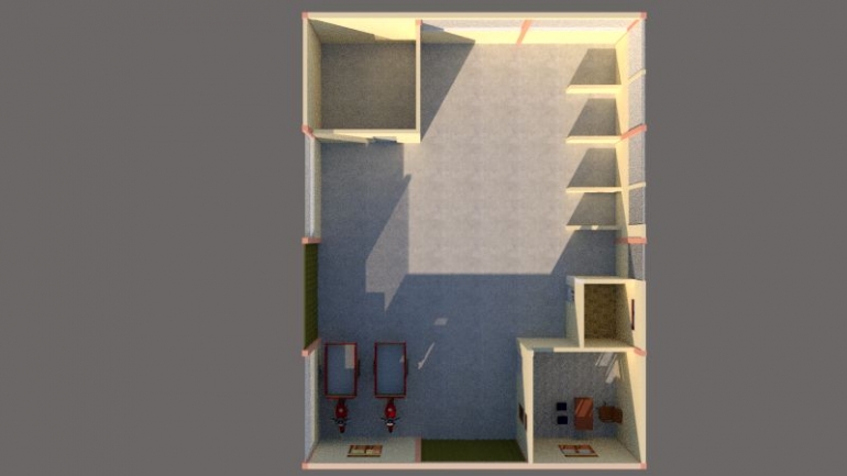 Gambar 2. Denah 3D TPS 3R