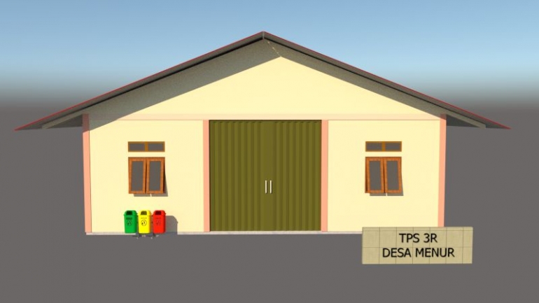 Gambar 4. Tampak Depan 3D TPS 3R