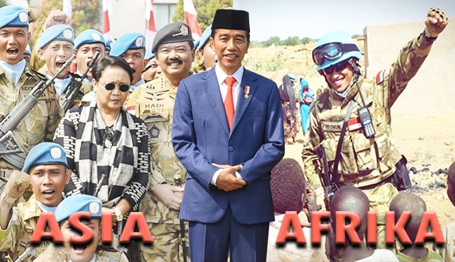 Presiden Joko Widodo harus menjaga kedaulatan di negara Asia dan Afrika. Foto : Kompas.com/Fabian Januarius Kuwado