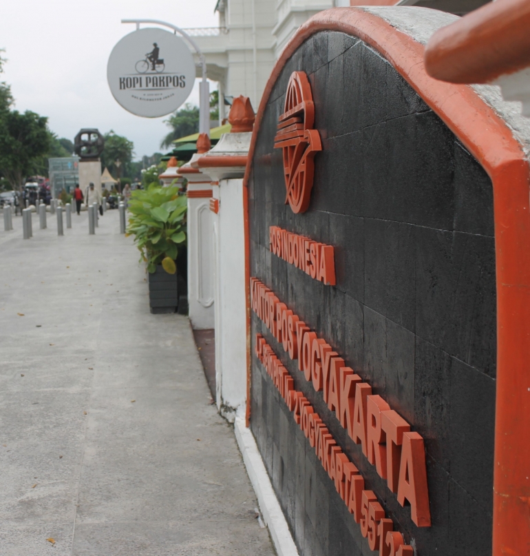 Trotoar kantor pos besar Yogya (foto:ko in)