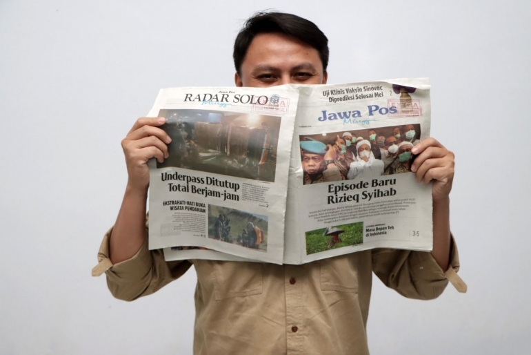 Jawa Pos menjadi salah satu koran yang masih eksis hingga 2021 ini. (doc. pribadi)